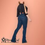 Jeans Acampanado con Faja (azul oscuro) - Imagen 3